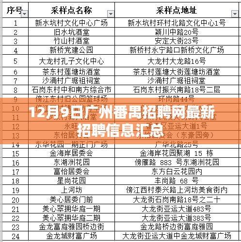 番禺人才招聘信息，职场黄金机会，开启你的职业飞跃之路